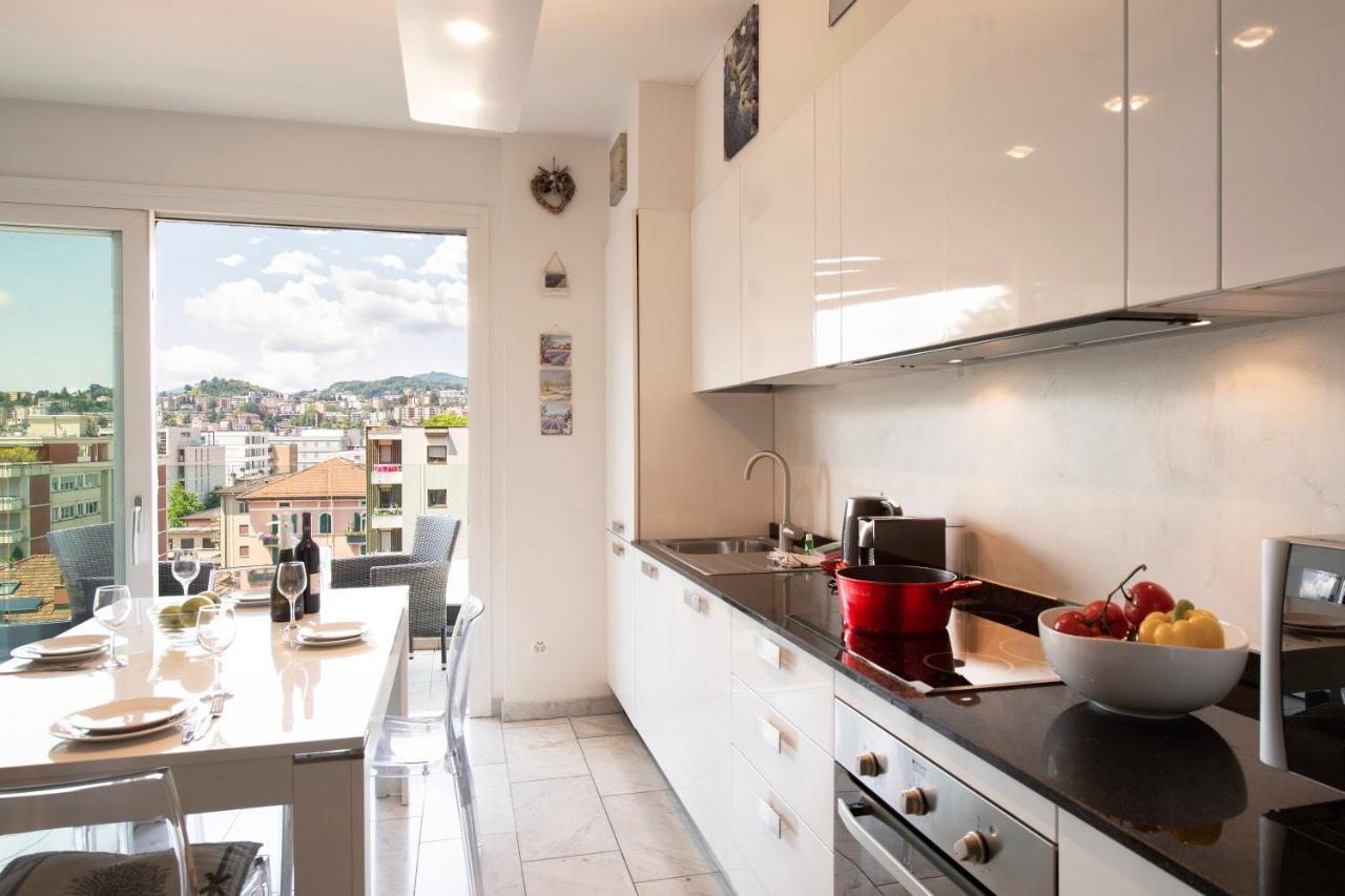 Panoramic Penthouse - Happy Rentals Lugano Exteriör bild